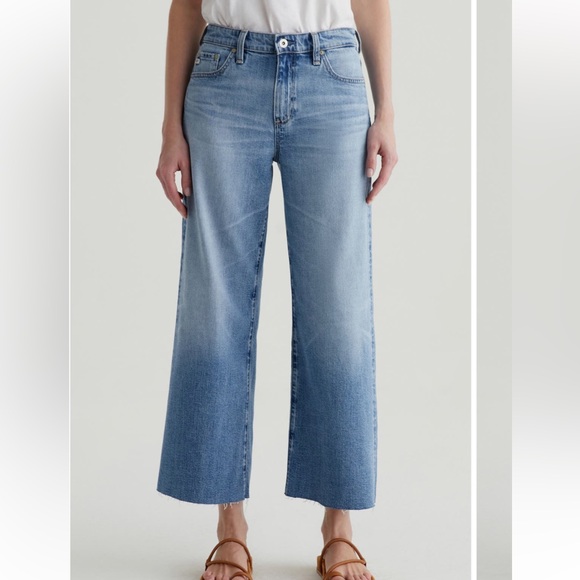 AG - ED denim high rise wide leg Japanese fabric - Picture 1 of 10